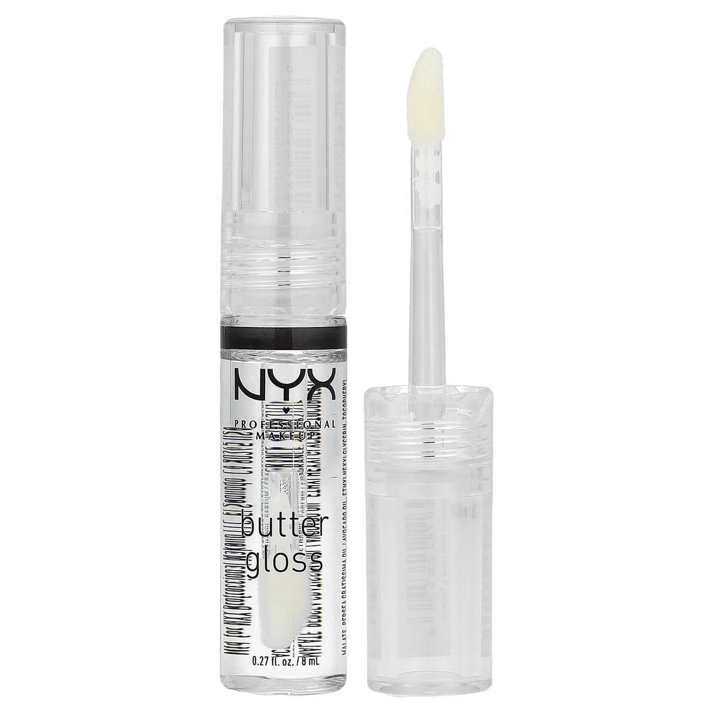 NYX PROFESSIONAL MAKEUP Butter Gloss, Lip Gloss, 54 Sugar Glass, 8ml (0.27oz)
