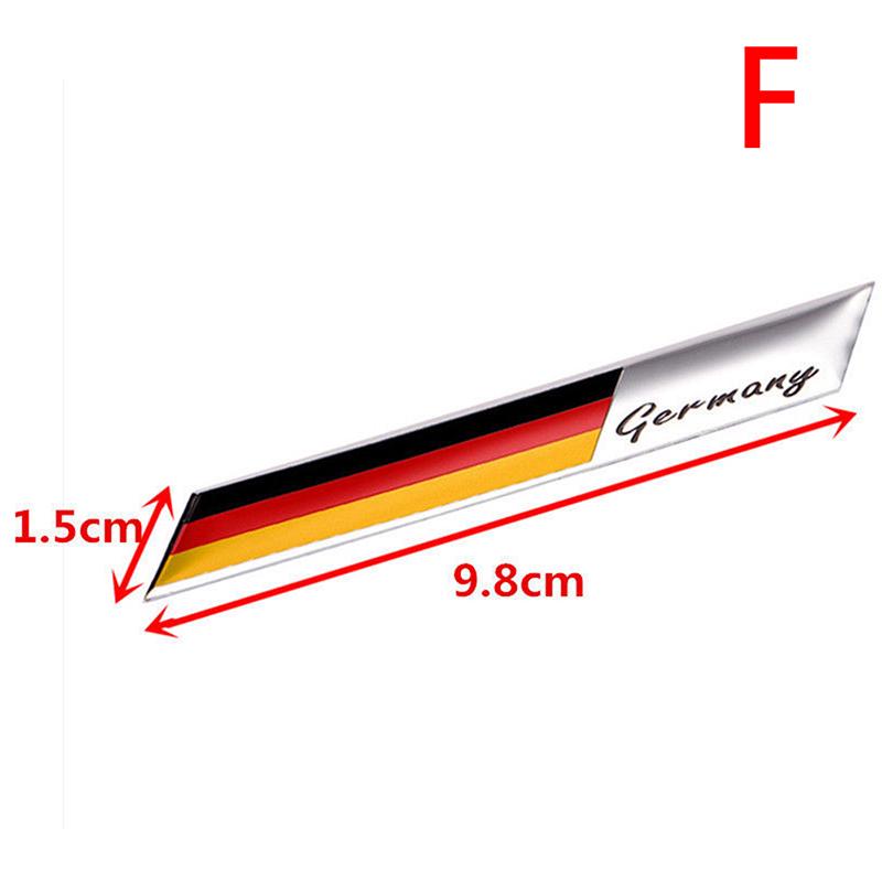 3D Aluminium Auto Car Emblem Germany German Flag Logo Grille Badge Decal Sticker