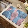 Non-slip Draining Mat Quick Dry Drain Pad Dinnerware Rug Dish Drying Mat  Table Decor