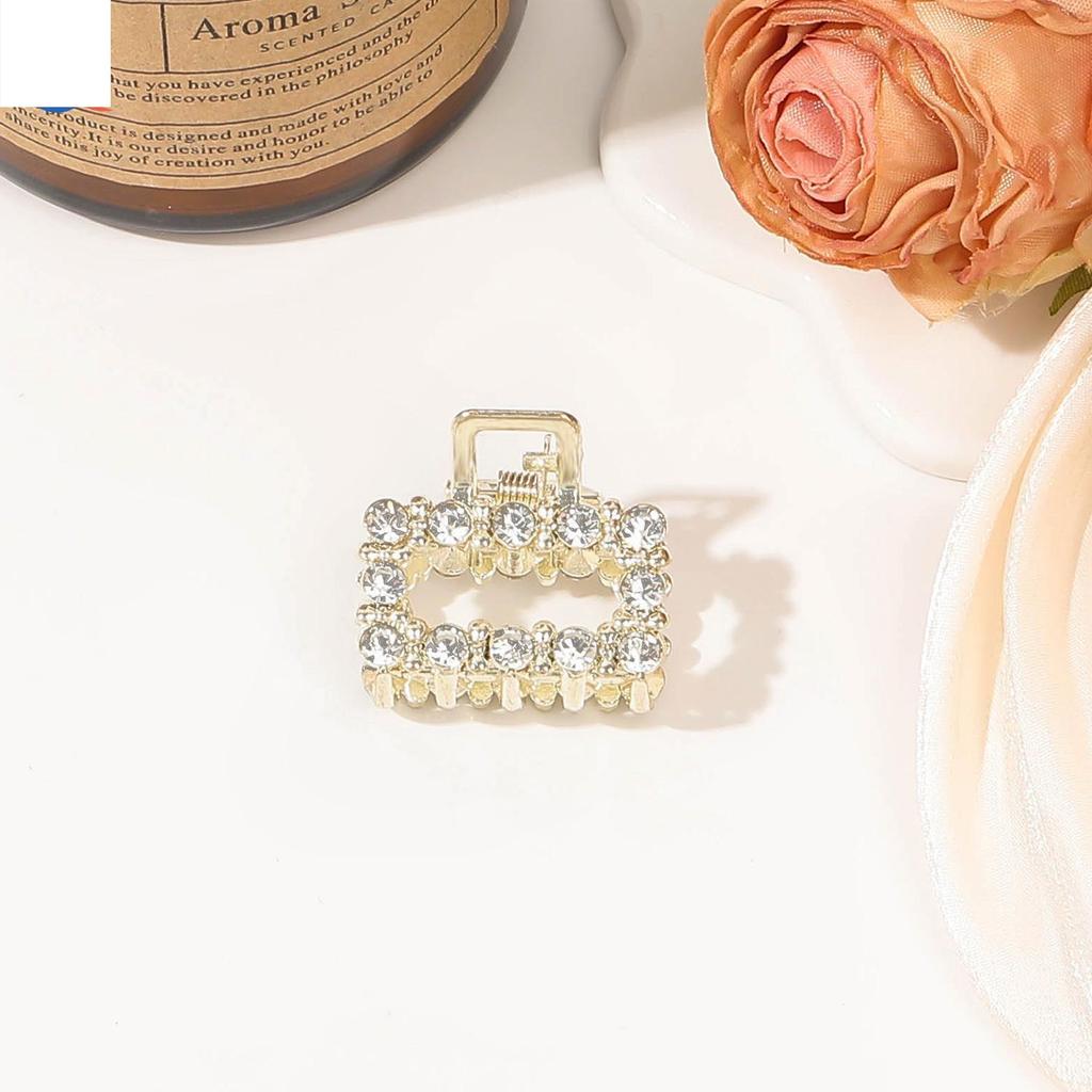 Rhinestone Pearl Mini Hair Claw Retro Diamond Flower Star Women Girls Crab Claw Clip Small Hairpins Hair Crabs Hair Accessories