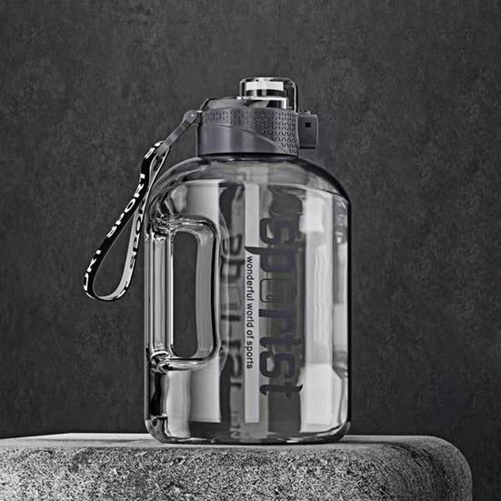 1.7/2.7 л Спортивная бутылка для воды с соломинкой Большой вместимости Герметичная Портативная Легкая Для улицы Велоспорт Тренажерный зал Фитнес Путешествия Чашка для питья