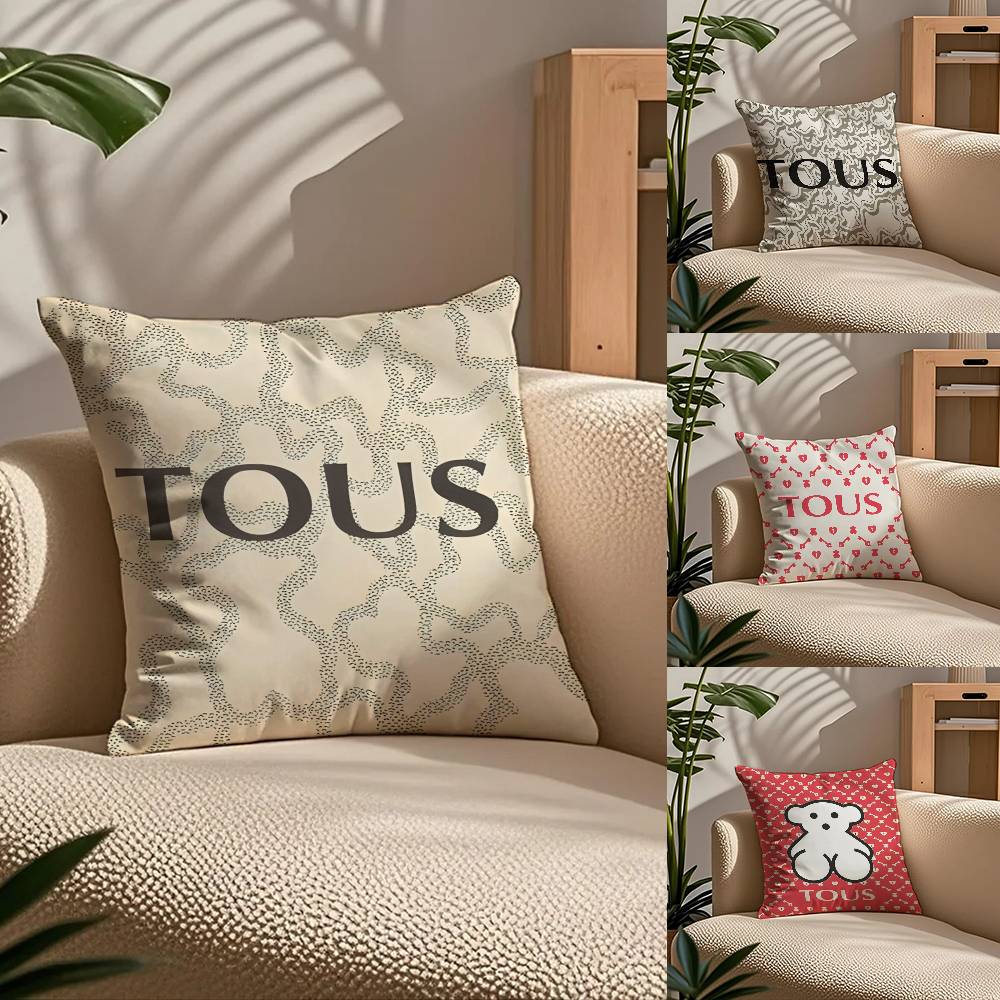 CRAFTED WITLOVE Наволочка T-touS-s Уют Диван-кровать Шелковистая элегантная Скрытая молния Индивидуальная Декоративная наволочка