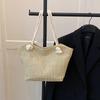 Straw Bag Women's 2025 New Summer Bag Simple Fashion Shoulder Bag Niche Versatile Women's Bag Niche
