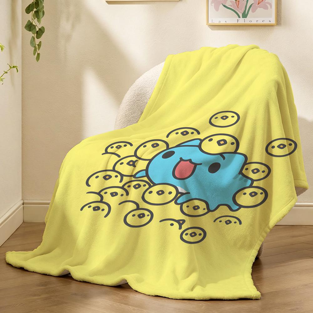 Bugcat Capoo Cartoon Character Throw 240g flannel blanket, suitable for sofas, beds, offices, exquisite gift blankets