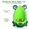 Toddler Urinal for Boys, Frog Potty Training Toilet with Spinning Target, Ages 1-6 (Green)
