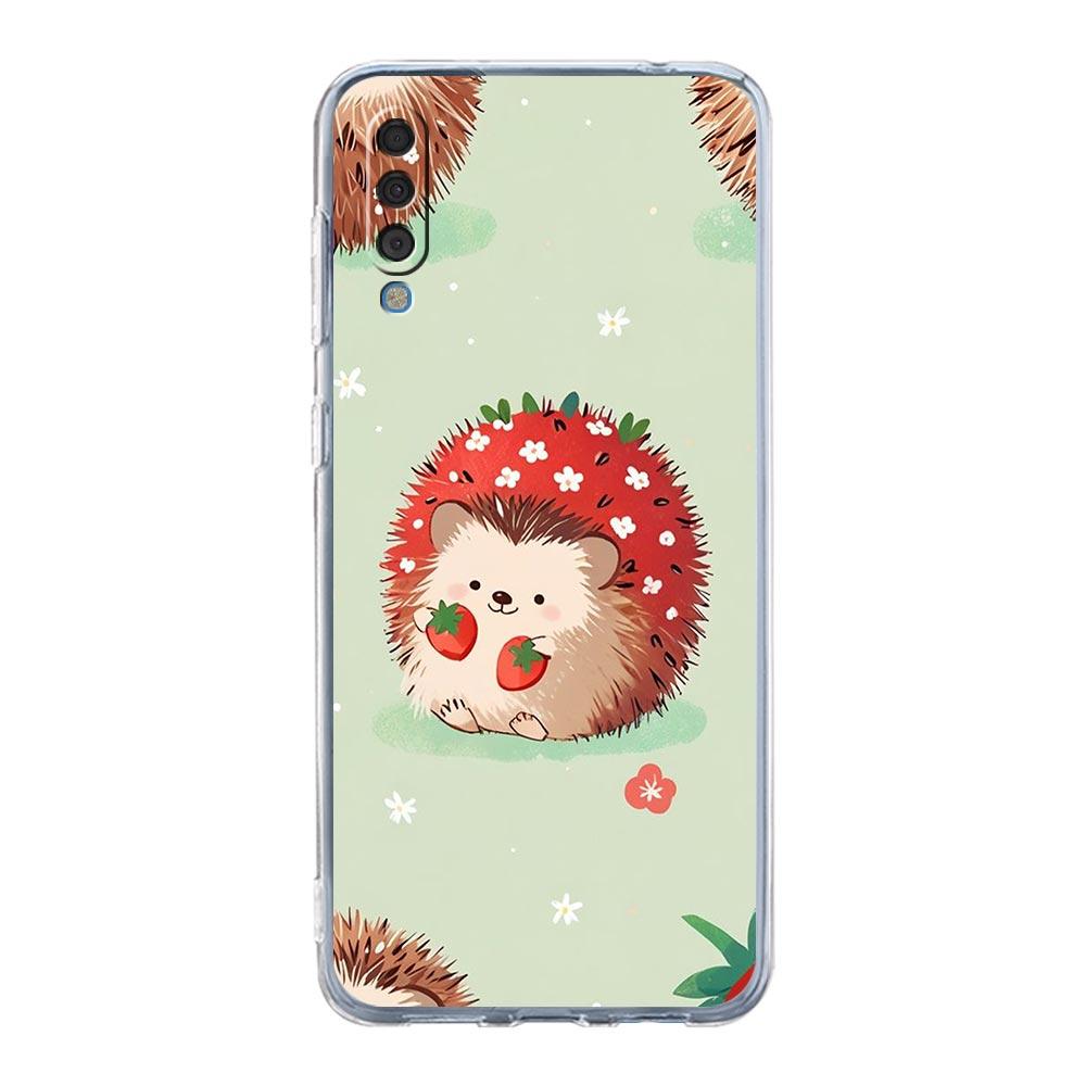 Чехол для телефона Samsung A56 A36 A26 A16 A14 A12 A22 A32 5G A34 A42 A52 A54 A50 A70 A40 A20S A04S A06 Милый Ежик