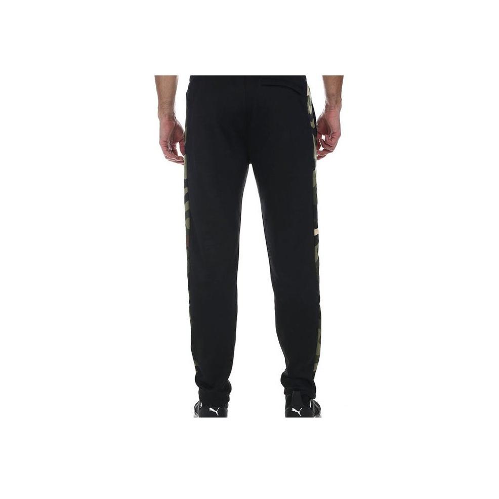 Puma Камуфляжные лоскутные трикотажные брюки мужские черные 578332-01