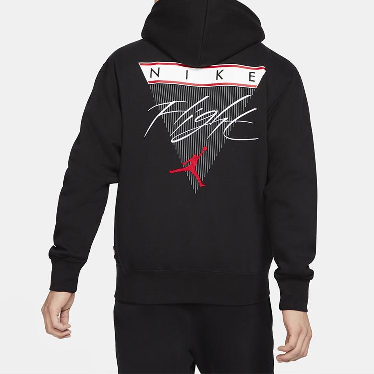 Jordan Мужская толстовка с капюшоном с логотипом Flight на флисовой подкладке, черная CZ8261-010