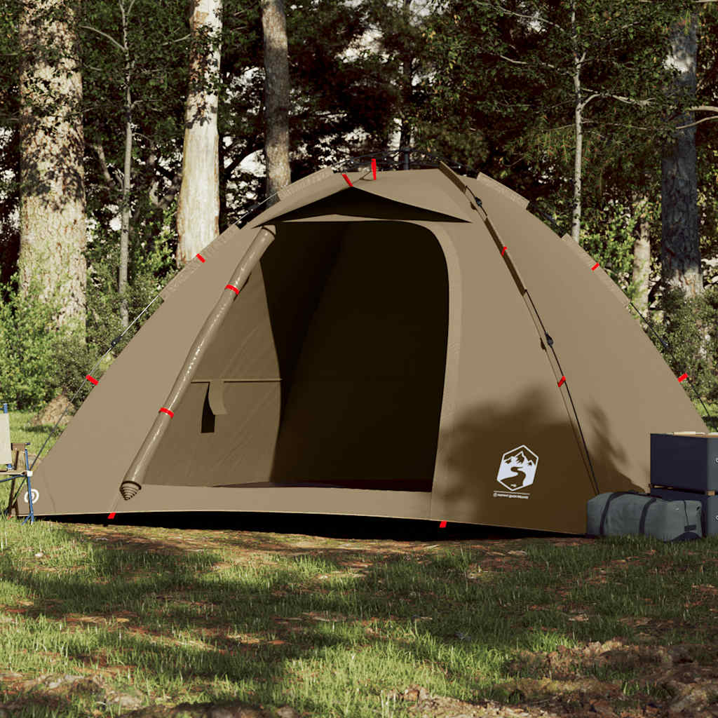 Fishing Tent for 4 Persons Olive Green Quick Release