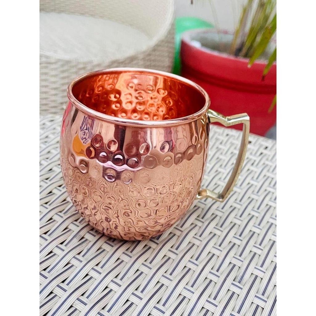 Пивная кружка Moscow Mule | Упаковка из 1 шт. | 500 мл | Пивная кружка Hammerd Copper Made | Антикварная посуда для напитков для отелей и ресторанов