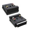 20-контактный разъем SCART на 3 RCA S-Video, аудио-видео кабель-адаптер, разъем SCART на 3RCA Jack S Video AV TV Converter