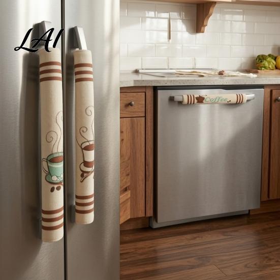 Comfortable Grip Appliance Covers 3Pcs Refrigerator Handle Covers Washable Anti-Slip Kitchen Door Protector for Home Decor Gift Fridge Microwave Oven