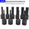 1/2 Air Impact Wrench with Integrated Plum Blossom Bit & Pneumatic Screwdriver Socket Set