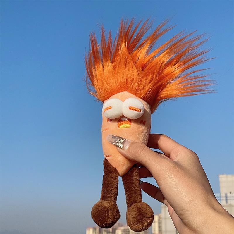 Новый Уродливый Милый Смешной Брелок в виде Жареного Овоща, Кукла-Рот Толстой Кишки, Подвеска для Сумки, Праздничный Подарок