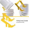 Plastic Bee Honey Holder Bucket Support Rack Honey Pouring Frame Hive Rack Tool for Beekeeping Beekeeper Accessories Yellow