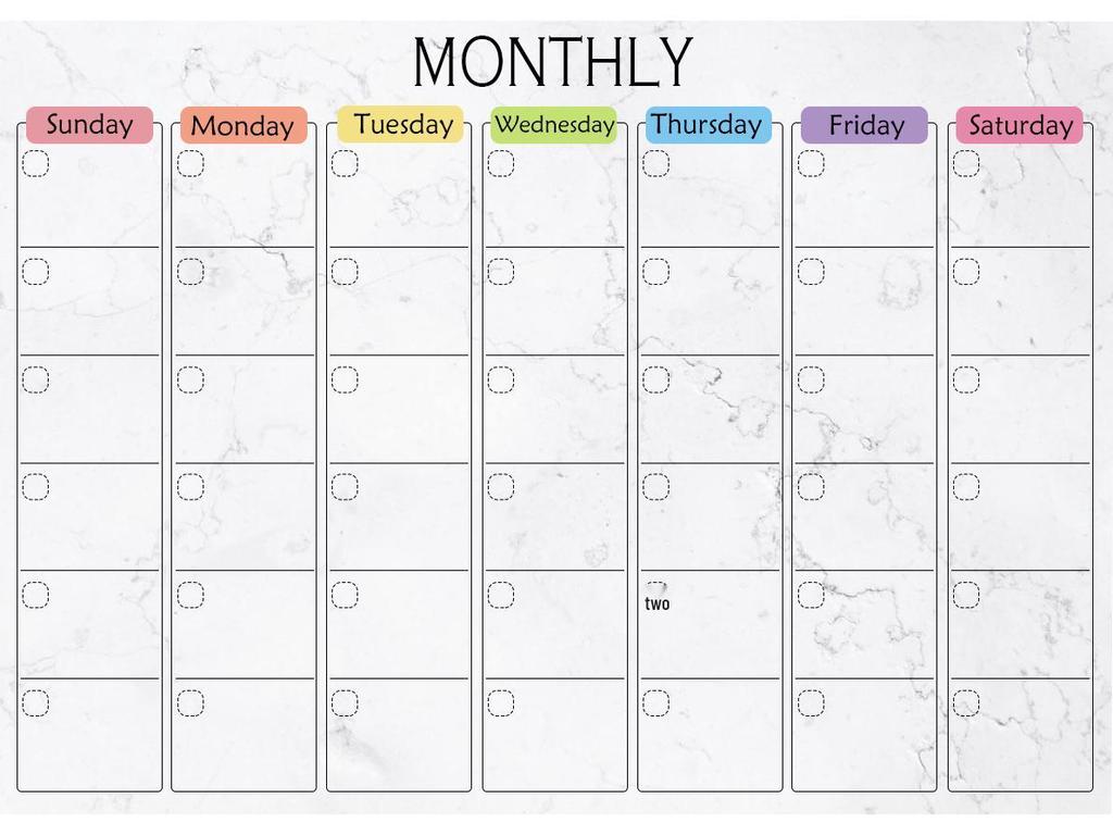 A3 Erasable Magnetic Planner: Monthly, Weekly & Daily Calendar Whiteboard