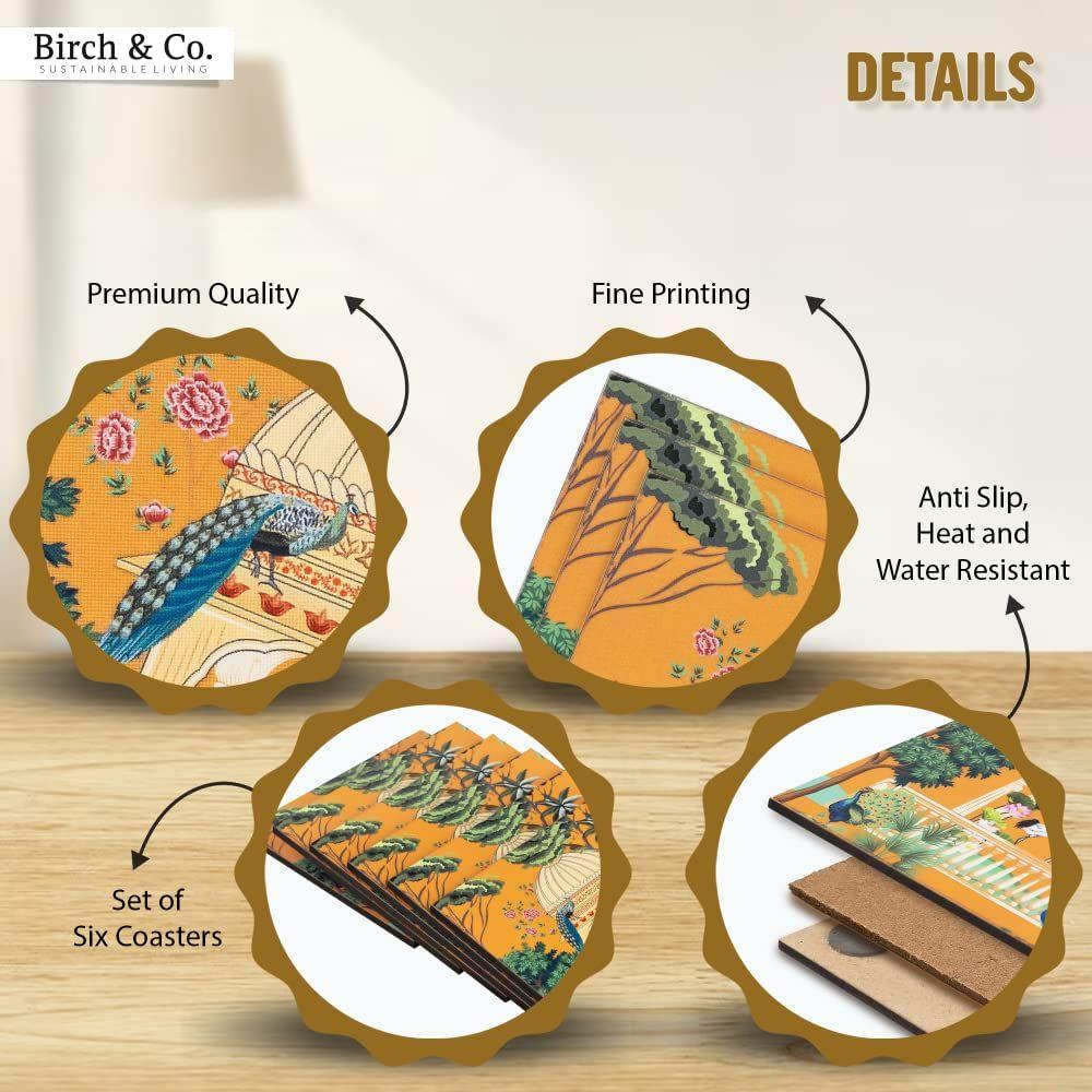 Подставки из кожи - Подставки под чай - Аксессуары для декора обеденного стола - Набор подставок для обеденного стола под горячее - Подставки под чашки, набор из 6 штук