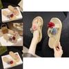 Stylish Summer Wedge Flip Flops For Women With Floral Design Comfortable Casual Wear