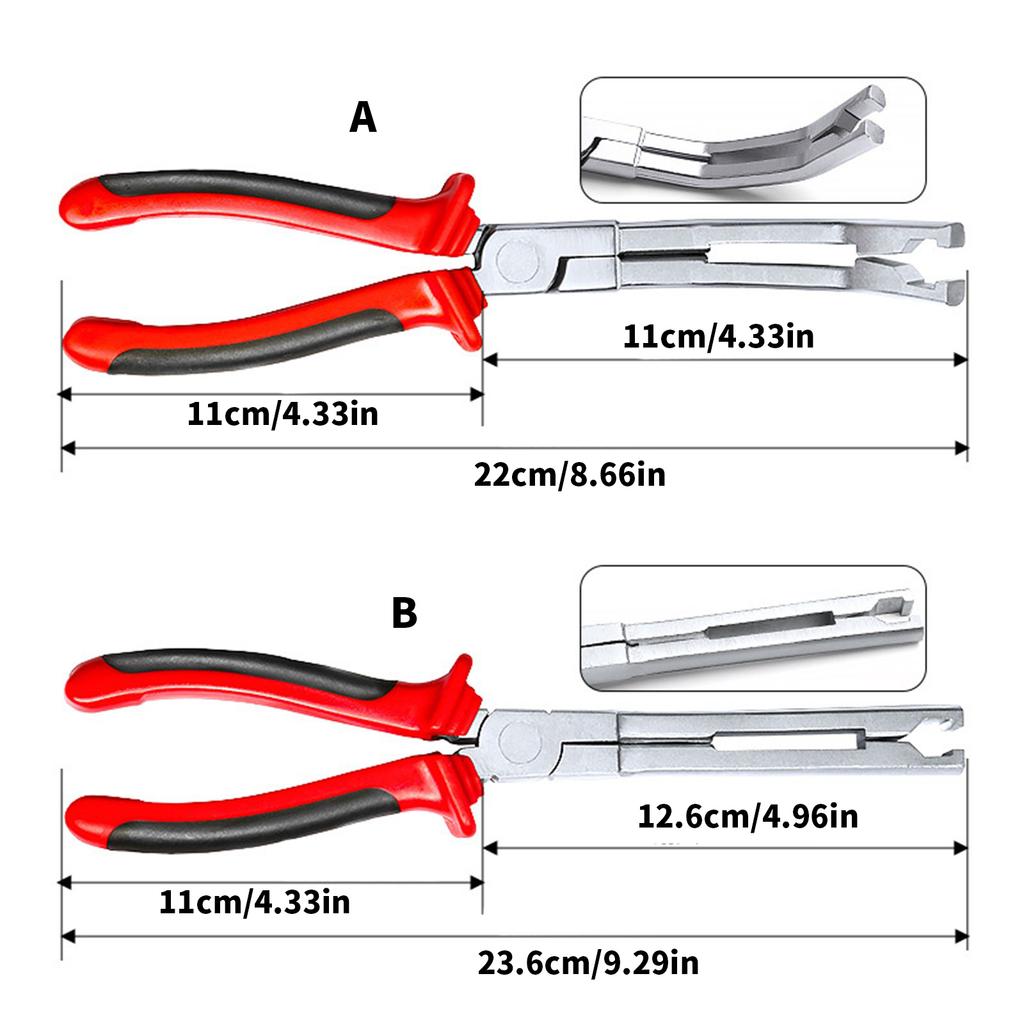 9-дюймовый инструмент для снятия свечей накаливания Прямые / Угловые плоскогубцы Съемник разъемов свечей накаливания Плоскогубцы для инструмента для ремонта автомобильного двигателя
