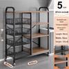 Пятиярусная передвижная полка для хранения Beifu
