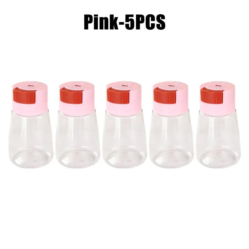 Precision Salt Control Dispenser Sealed Quantitative Seasoning Jars Press Design Spice Storage Containers for Kitchen Cooking