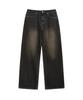 NTET Basic Washing Denim Pants (Dark Black)