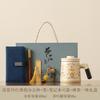 Ru kiln new Danhong Tang Yun ceramic tea cup with lid filter tea cup office household exquisite water cup