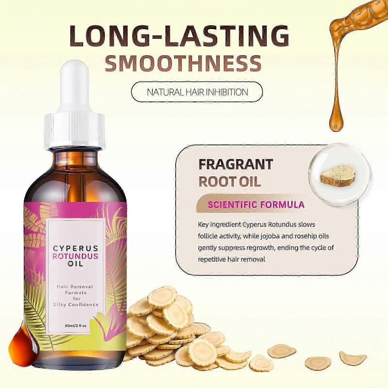 Hair Removal Formula Cyperus Rotundus Oil,Natural Cyperus Rotundus Oil For Hair Removal, 60ml Cyperus Rotundus Oil For Reducing Body Hair