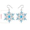Blue Snowflake Pendant Earrings Jewelry Earrings Snowflake Pendant
