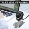 Металлическая зарядная док-станция для часов Huawei GT2 Pro Watch 3 Pro Серая подставка-зарядник