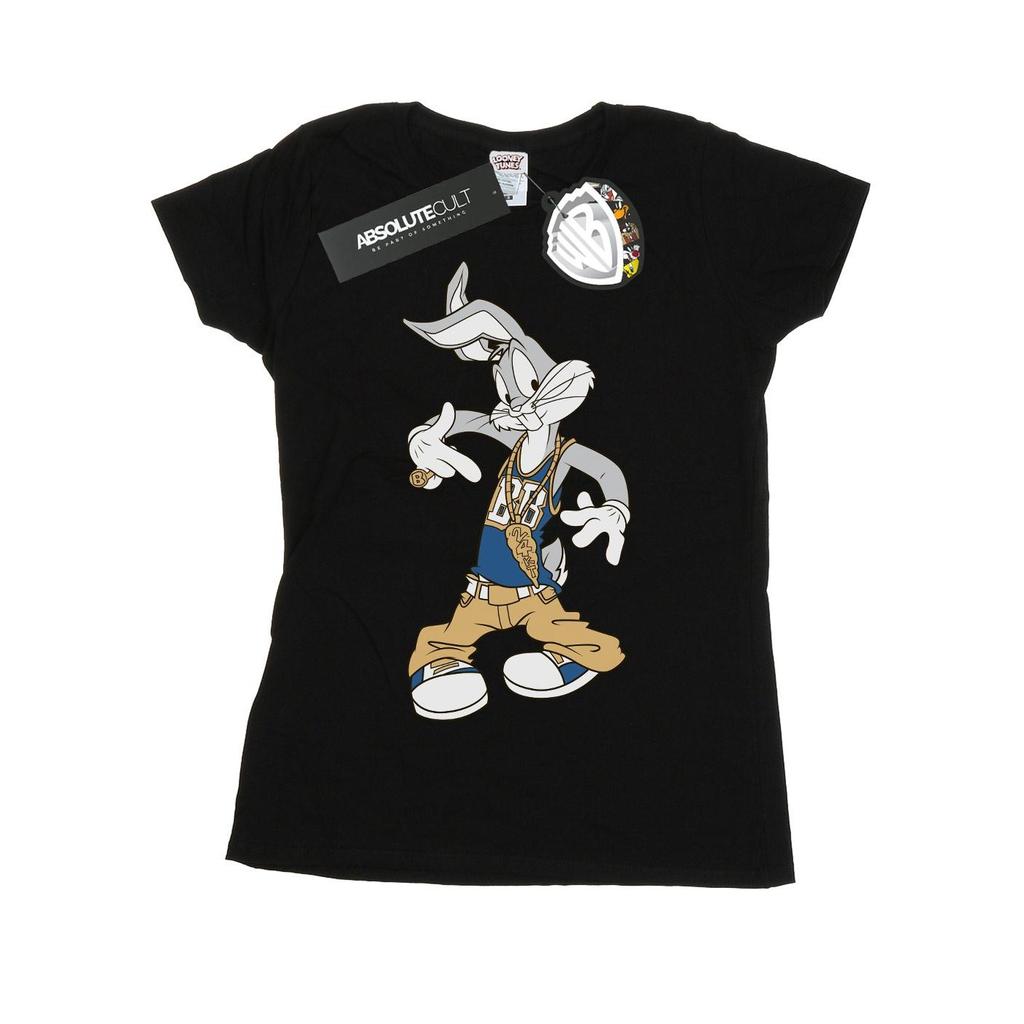 Looney Tunes Womens/Ladies Bugs Bunny Rapper Cotton T-Shirt
