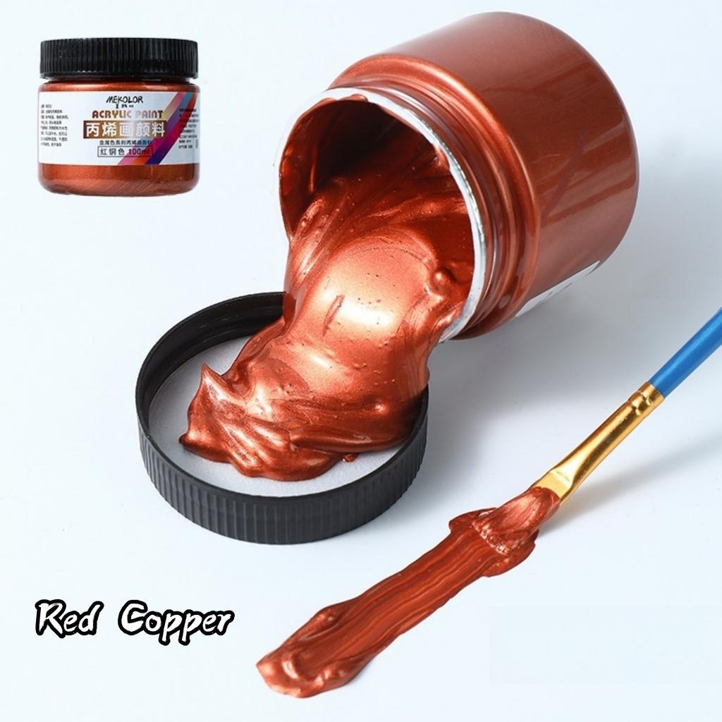 Набор матовой акриловой краски 100 мл Премиальные цвета Формула без растрескивания для росписи камней Ткань Холст Деревянные поделки Водостойкое искусство Суп