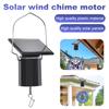 Wind Chime Rotating Solar Motor Solar Powered Wind Chime Hanging Motor Electric Rotary Parts Home Balcony Decoration Accessory
