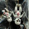 Halloween Creepy Doll DIY Scary Zombie Baby Dolls Haunted House Adornment Hanging Ornament Prop for Horror Halloween Decor