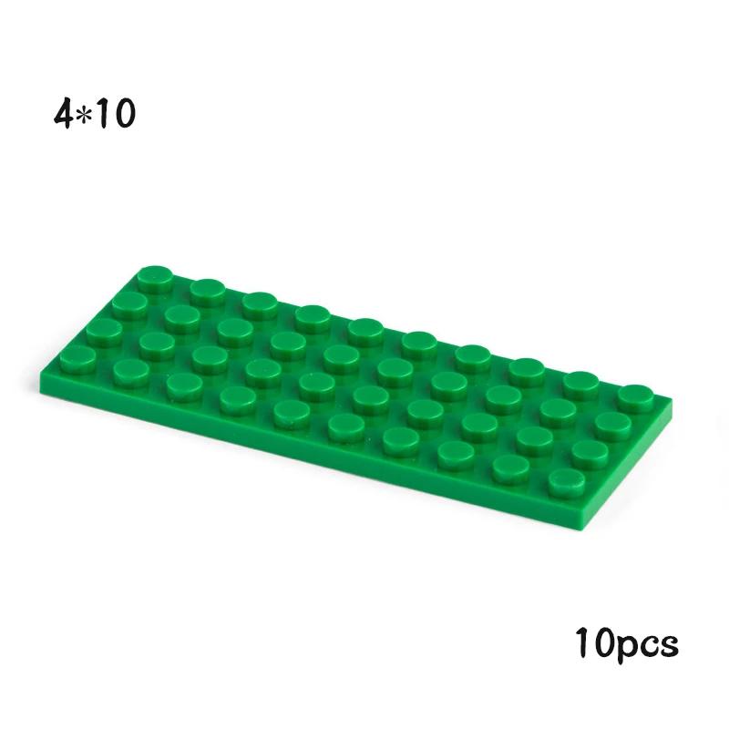 Нетоксичные 10 шт. Moc 3030 Пластина 4x10 Строительные блоки Классические детали Конструктор для самостоятельной сборки Совместимый с Творческими строительными игрушками