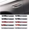 3D Car Fender Nameplate  V8 BITURBO Emblem Stickers Logo For W463 W222 W204 W205 CLS W218 C63S W213 W212 Badge Decal Accessories