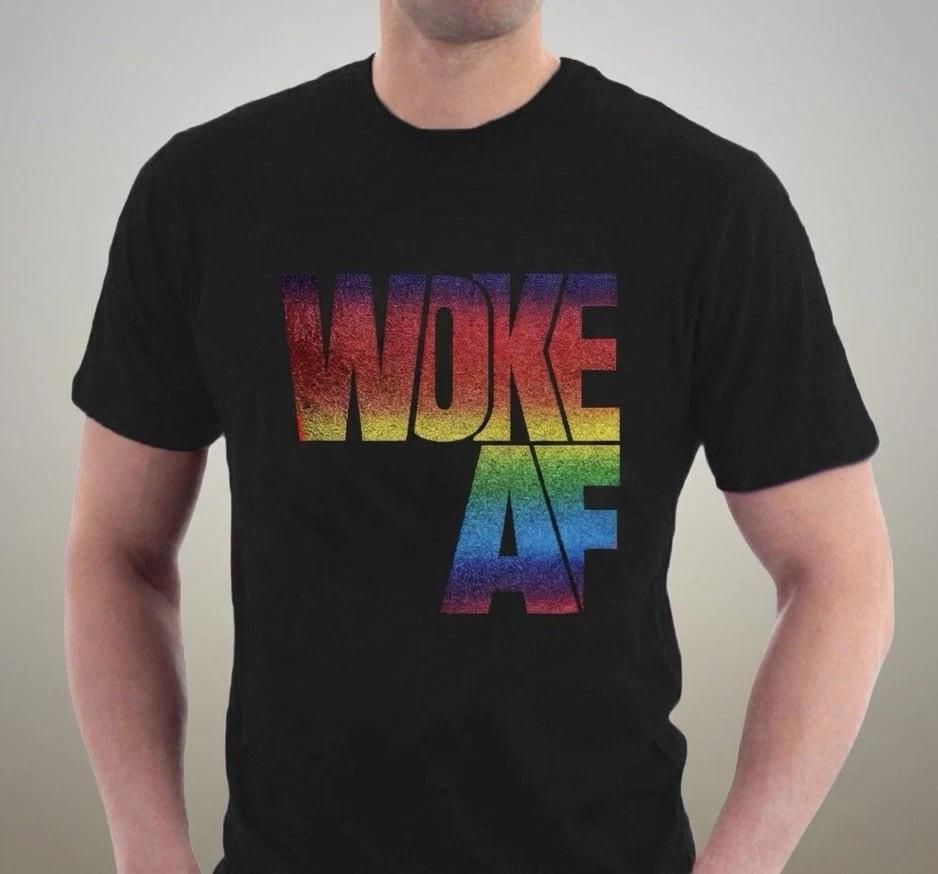 Футболка WOKE AF Антирасистская Толерантность Протест Политика от Sillytees