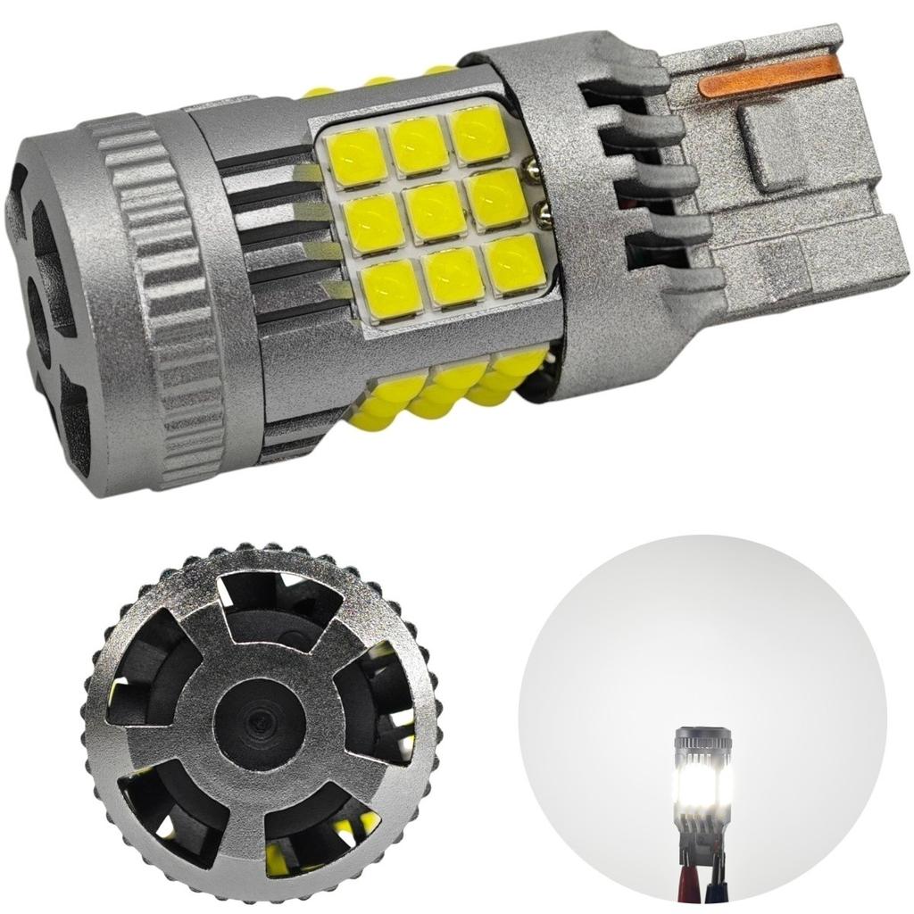 2 Pcs W21W LED 7440 Bulb 12-24V No Error 2200lm White Strong Light