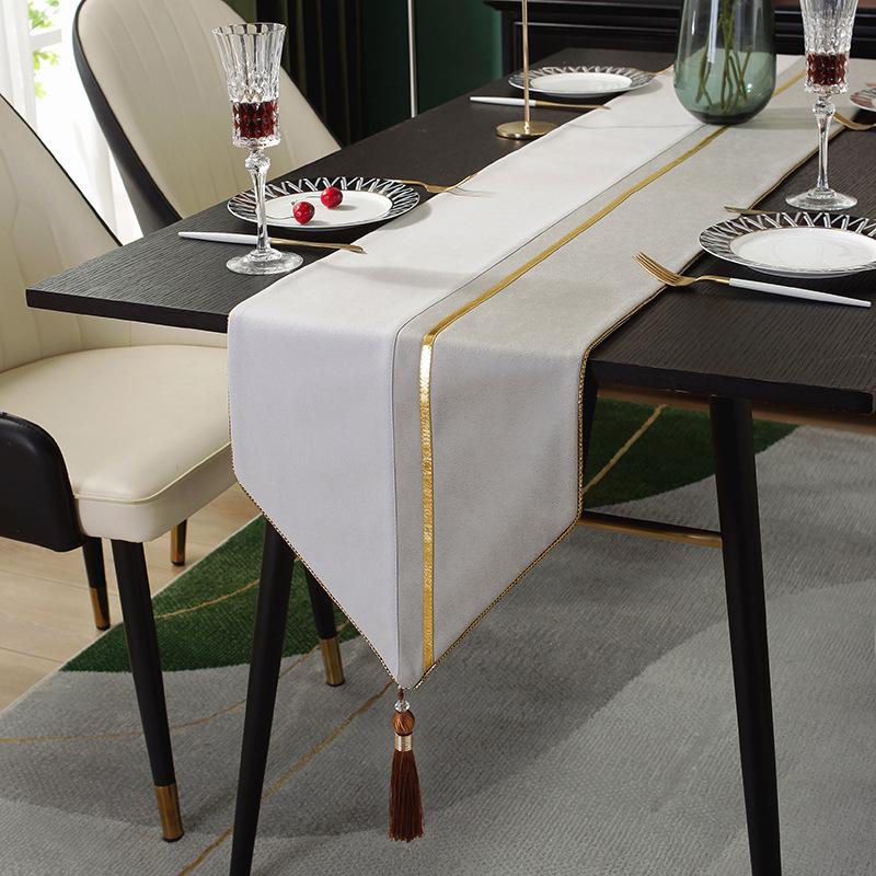 Новый современный роскошный настольный флаг, хит продаж, чайный флаг, настольный коврик, скандинавская минималистская модель, чайный столик, чайный коврик, макет ТВ-шкафа