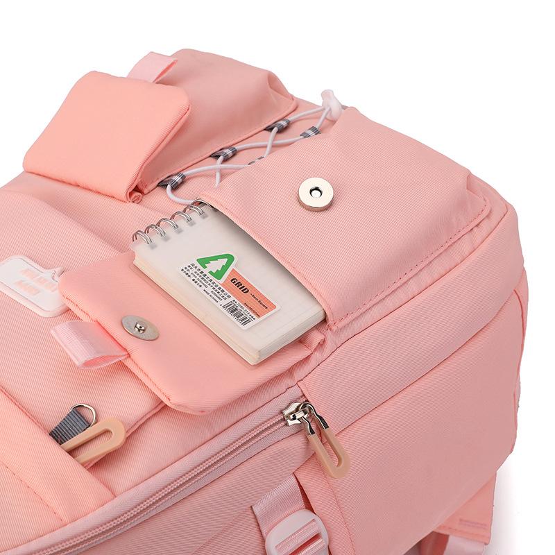 JLD новые высококачественные нейлоновые износостойкие школьные сумки для школьников младших классов, модные однотонные сумки, большой вместительный рюкзак для девочек-подростков
