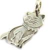 [M6935] - Silver 'Cat' Pendant