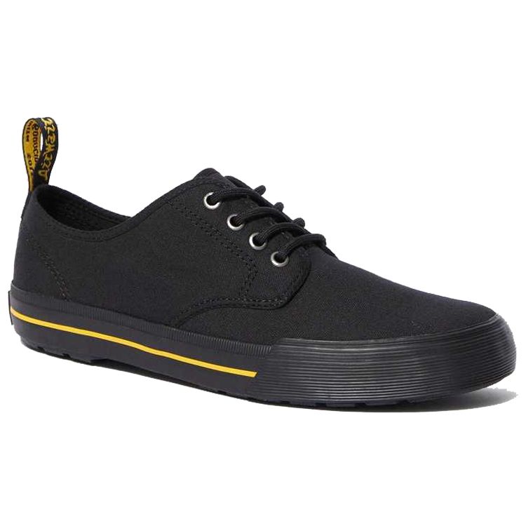 Dr. Martens Кроссовки женские низкие на шнуровке с круглым носком Черные 21951001