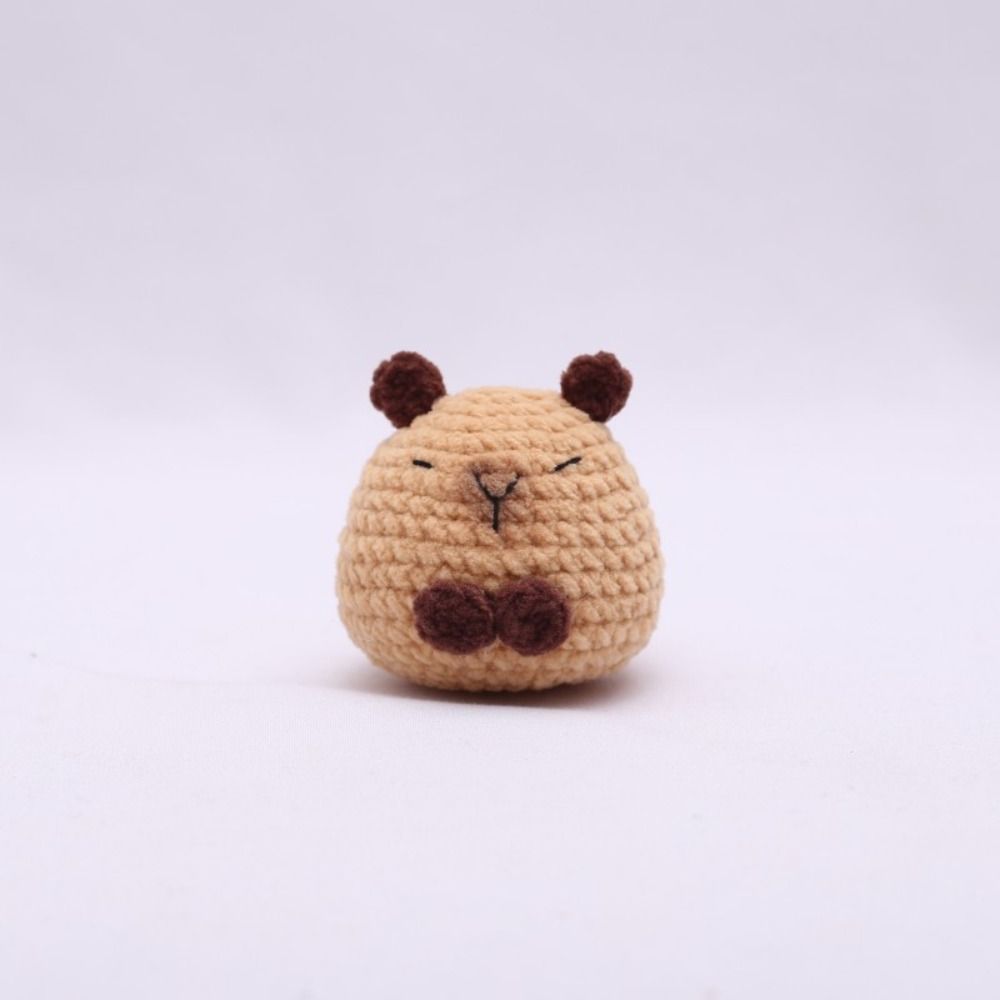 Handmade Knitted Doll Keychains Cartoon Handbag Decor Kawaii Car Key Ring Gifts