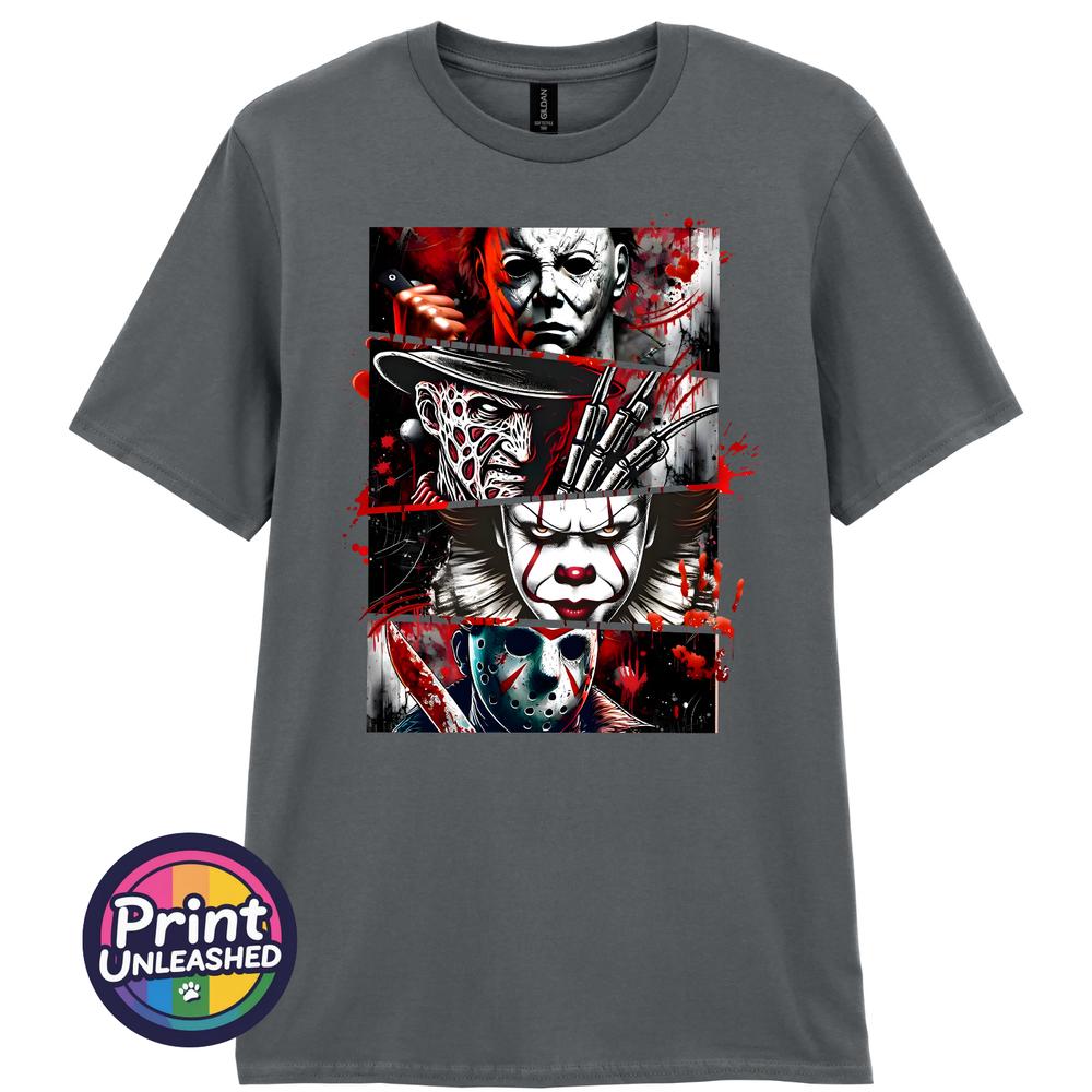 Horror Movie Graphic TShirt Jason Freddy IT Unisexs Halloween Tee Multiple Colours
