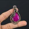 Ruby Pendant Gemstone Jewelry, 999 Copper Wire Wrapped Handmade Pendant, Latest Design Jewelry
