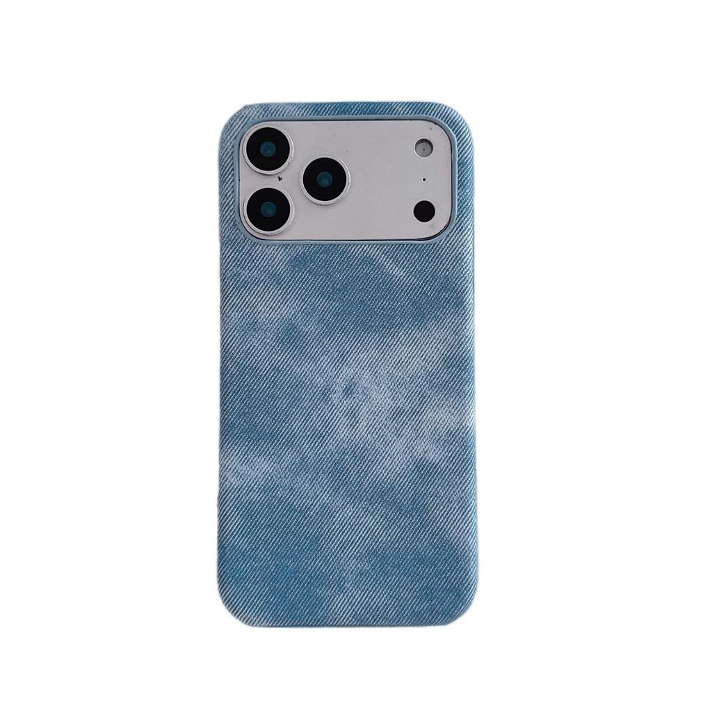 Чехол для iPhone 17 Pro Max из ткани с текстурой денима, подходит для 16 Pro, Жесткий чехол премиум-класса для iPhone 15.