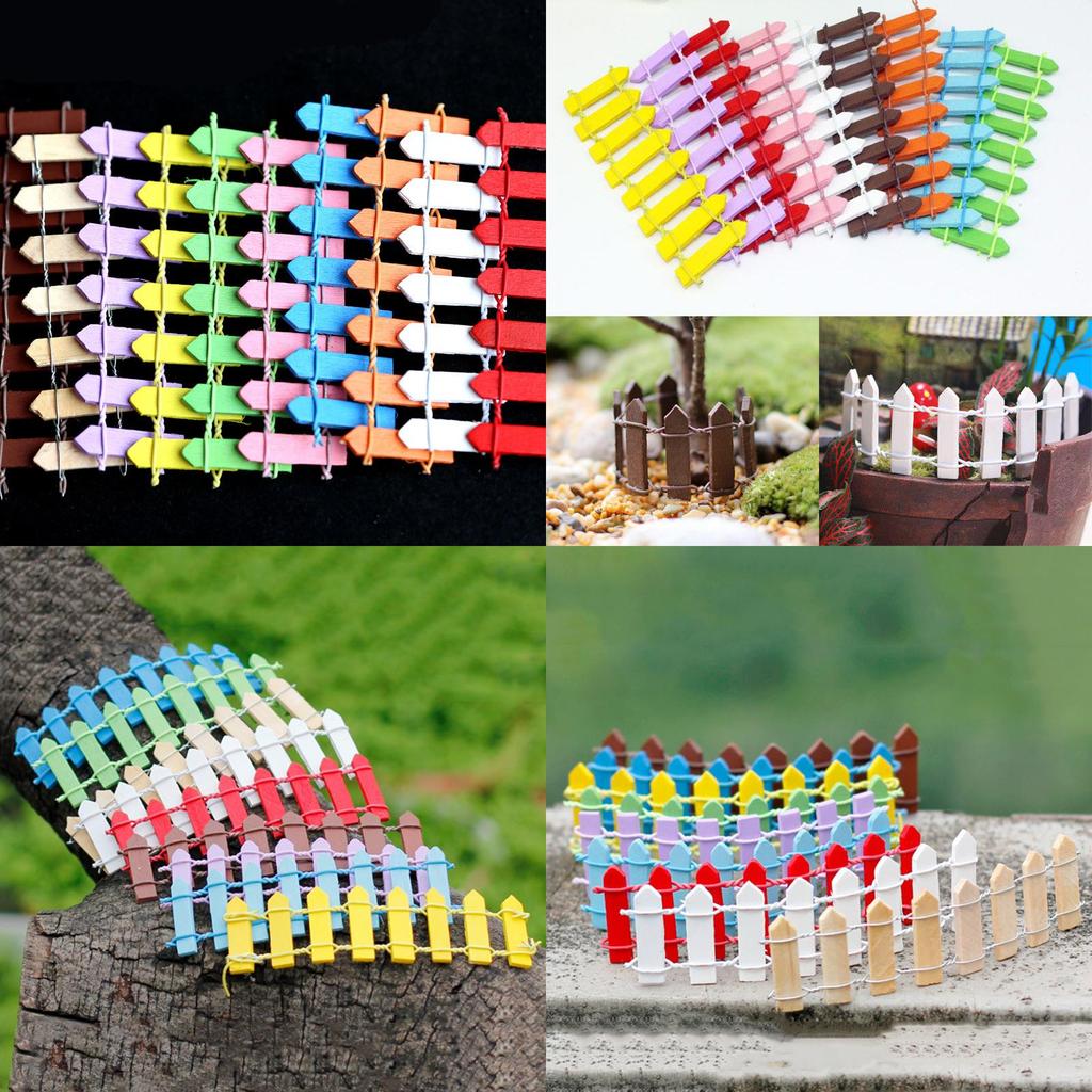 Очаровательный мини-заборчик из дерева для сказочных садов и домашнего декора, микроландшафта