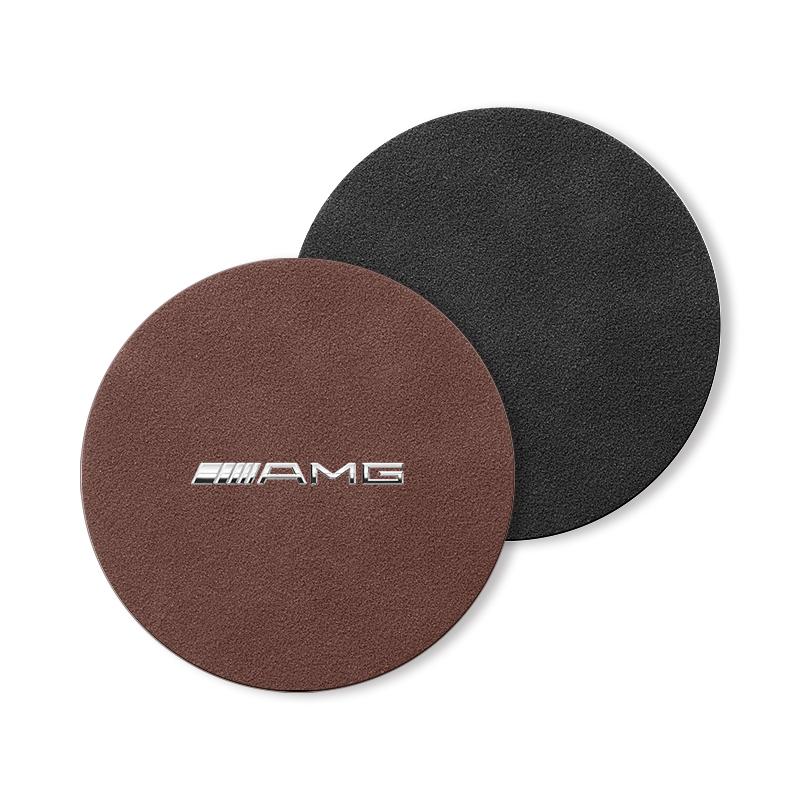 Car Styling Auto Coaster Water Cup Slot Non-Slip Mat Pad For Mercedes Benz AMG GLC GLE CLA W204 W205 W203 W211 W212 W213