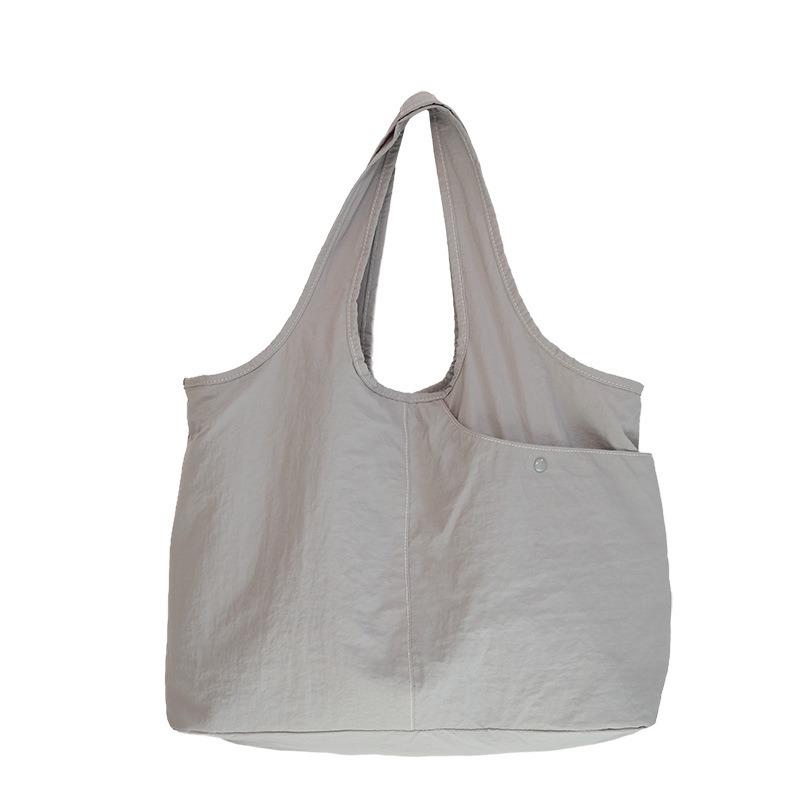 Literature and Art Small Fresh Large Capacity Tote Bag Casual Multi-grid Light Portable Shoulder Cloth Bag Women