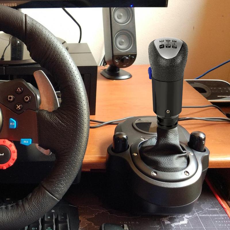 RASTP-USB Ручка переключения передач для Euro Truck Simulator PC Для игр ATS&ETS2 Совместима с Logitech G29 G27 G25 G920 SFN190-BK